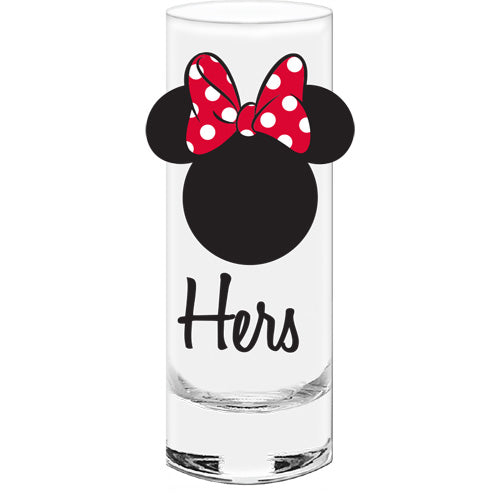 Hers Minnie Collectible Glass
