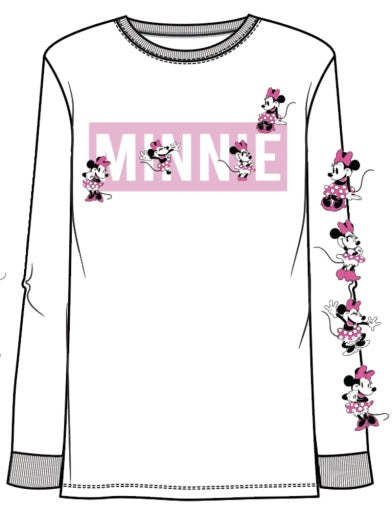 Many Minnie Block Long Sleeve Top