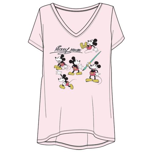Retro Mickey Sequenc Short Sleeve Top