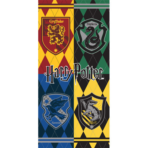 Harry Potter Hogwarts Houses Ct Towel