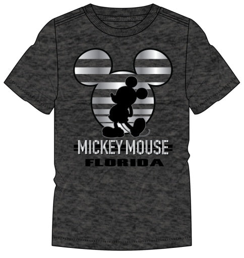 Mickey Stripe Icon Short Sleeve Tee