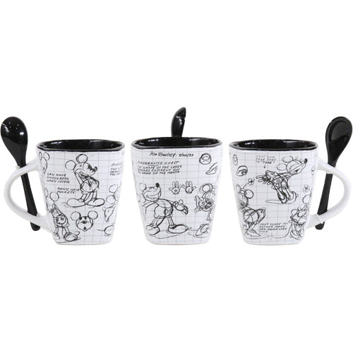 Drawing Mickey Mouse Mug with Spoon