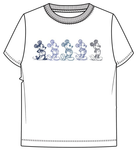 Mickey Mouse Colorful Short Sleeve Tee