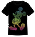 Rainbow Mickey Pattern Rn Short Sleeve Tee