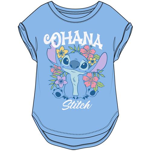 Stitch Ohana Floral Short Sleeve Top