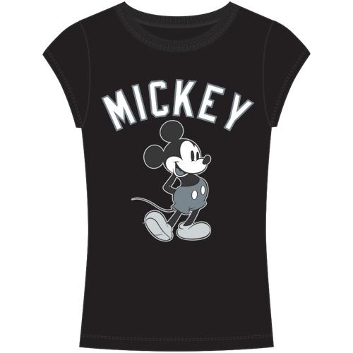 Mickey Bw Back Short Sleeve Top