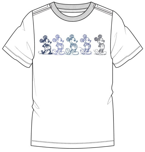 Mickey Mouse Colorful Short Sleeve Tee