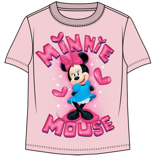 Cute Minnie Hearts Short Sleeve Tee