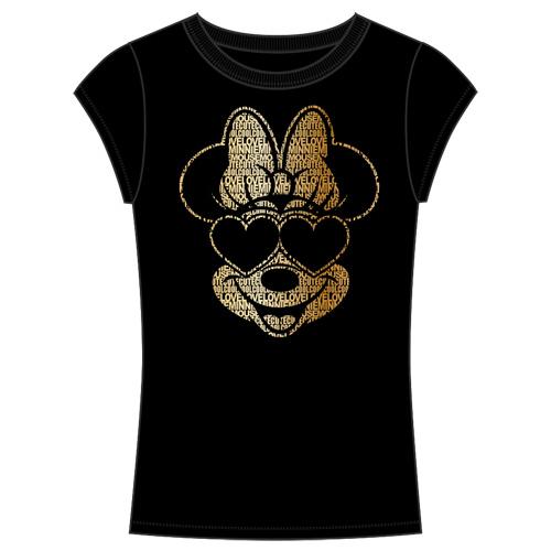 Minnie Text Short Sleeve Top