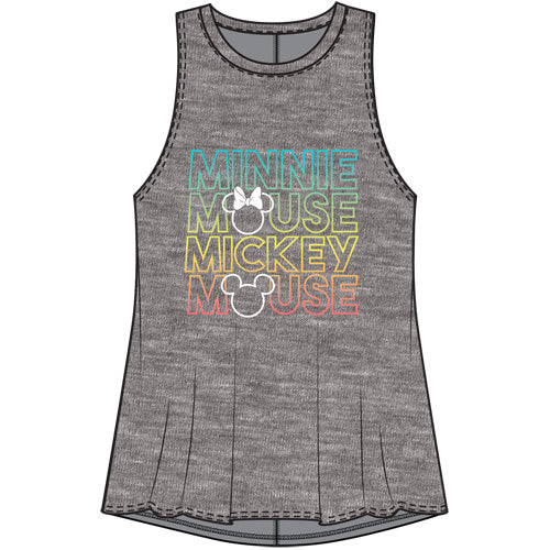 Mickey And Minnie Artwork Tank Top