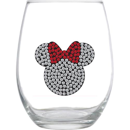 Rhinestone Minnie Gl Glass