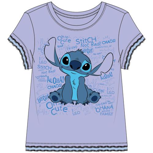 Chaos Stitch Short Sleeve Top